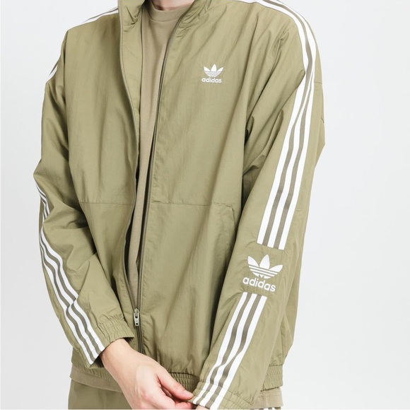 Adidas Olive Track Jacket - Picture 2 of 4